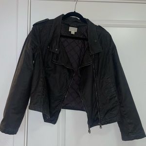 Converse All star black moto jacket. Good condition women’s L
